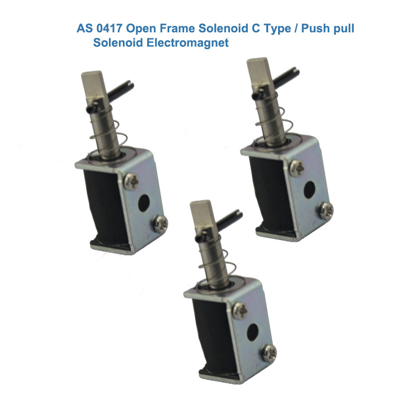 AS 0417 Industrial Solenoid | C Type Open Frame Push Pull Electromagnet - Image 2