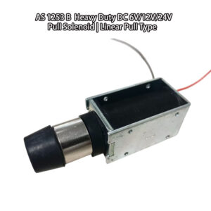 AS1253B High-Power Linear Pull Solenoids | 6V 12V 24V DC | Heavy-Duty Automation