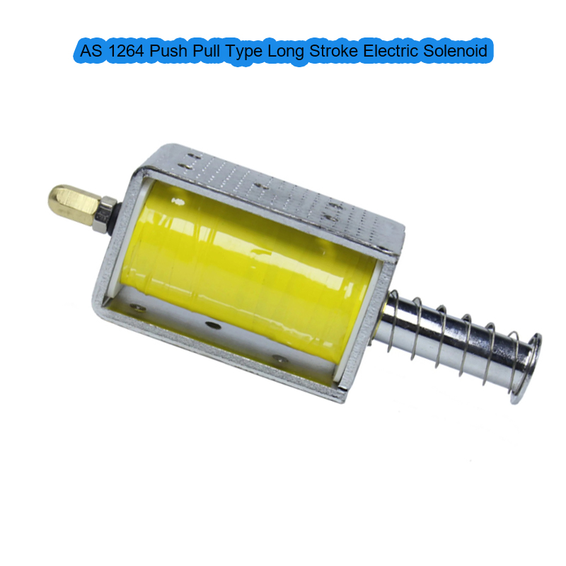 AS 1264 Long Stroke Push Pull Solenoid | High Force Electric Linear Actuator