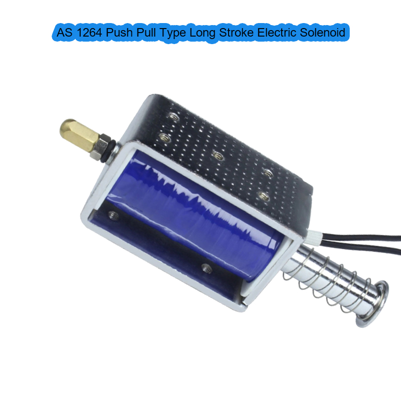AS 1264 Long Stroke Push Pull Solenoid | High Force Electric Linear Actuator - Image 2
