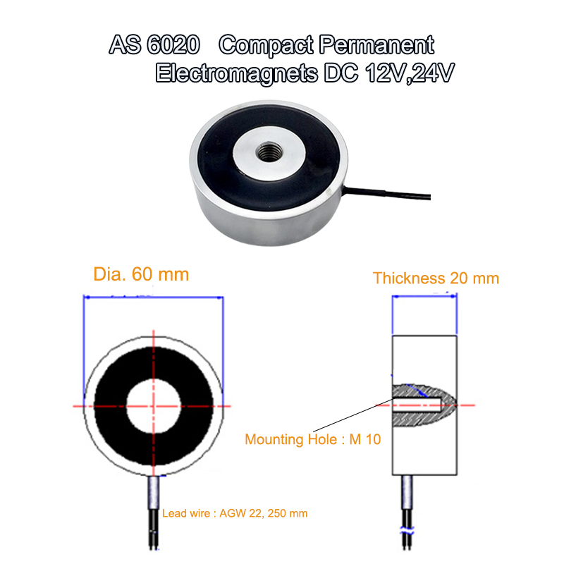 High-Performance AS 6020 Compact DC Permanent Electromagnet for Machinery & Safety - Image 6