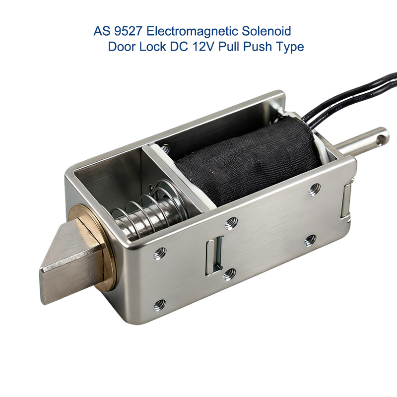AS 9527 DC 12V Solenoid Door Lock - Pull Push Electromagnetic Actuation