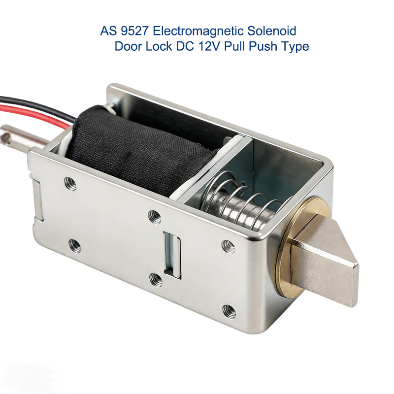 AS 9527 DC 12V Solenoid Door Lock - Pull Push Electromagnetic Actuation - Image 2