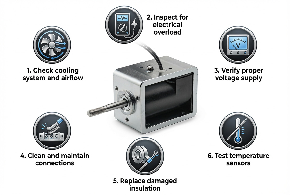How to repair solenoid’ overheating issues